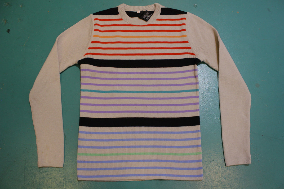 Head Made in USA Vintage 100% Wool Striped 80's Ski Sweater