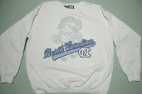 North Carolina Tarheels UNC Vintage 90's Heavyweight Crewneck Collegiate Sweatshirt