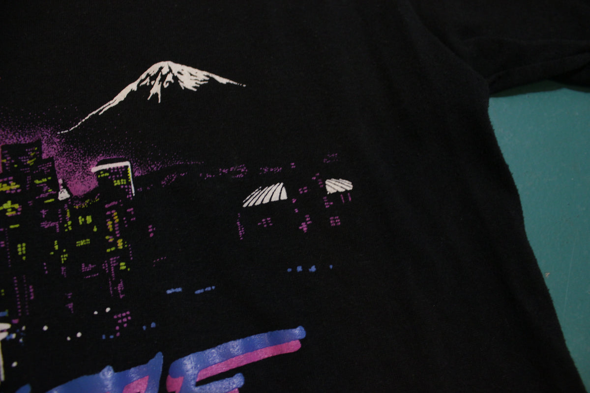 Seattle Skyline Kingdome Space Needle Vintage 80's Single Stitch Souvenir T-Shirt