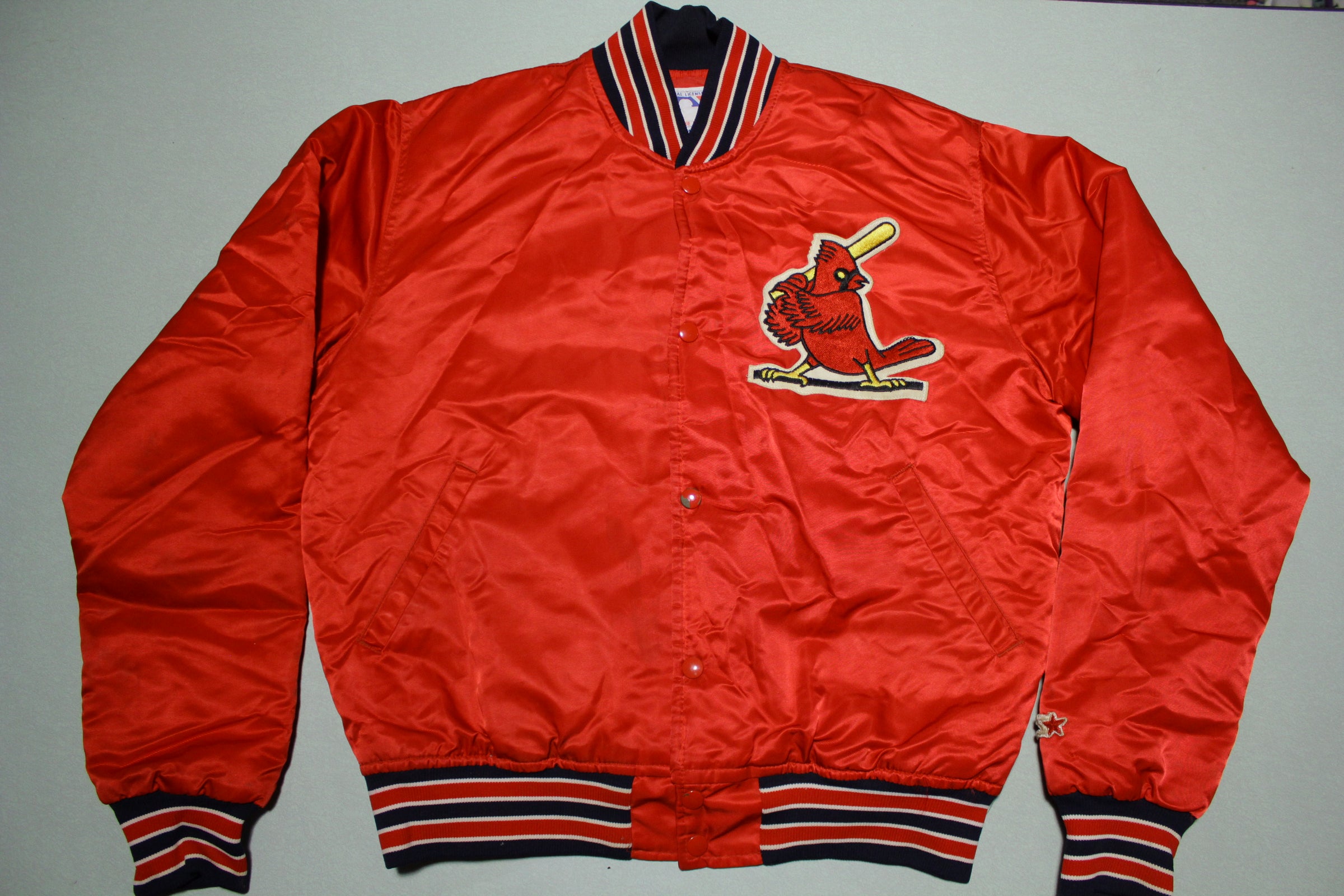 St. Louis Cardinals Vintage 80's Satin Made In USA Starter Bomber Jack ...