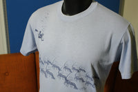 Key Largo Oh Shit 80's Vintage T-Shirt Cotton Blend Jerzees Medium 1985 Lobsters