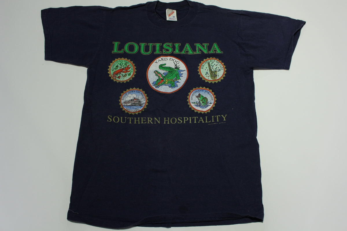 Louisiana Southern Hospitality Vintage 90's Yard Dog Jerzees USA Touri –  thefuzzyfelt