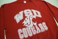 WSU Cougars Vintage 90's Trench Made in USA Crewneck Sweatshirt