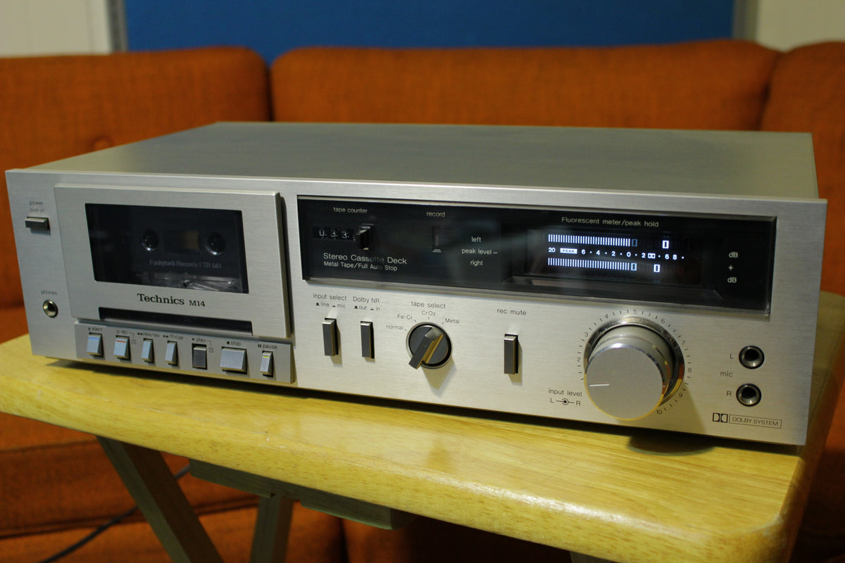 Technics Silverface M-14 Cassette Deck Player Recorder Stereo Dub 1980