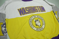 University of Washington Huskies Color Block Vintage 90's Crewneck Sweatshirt
