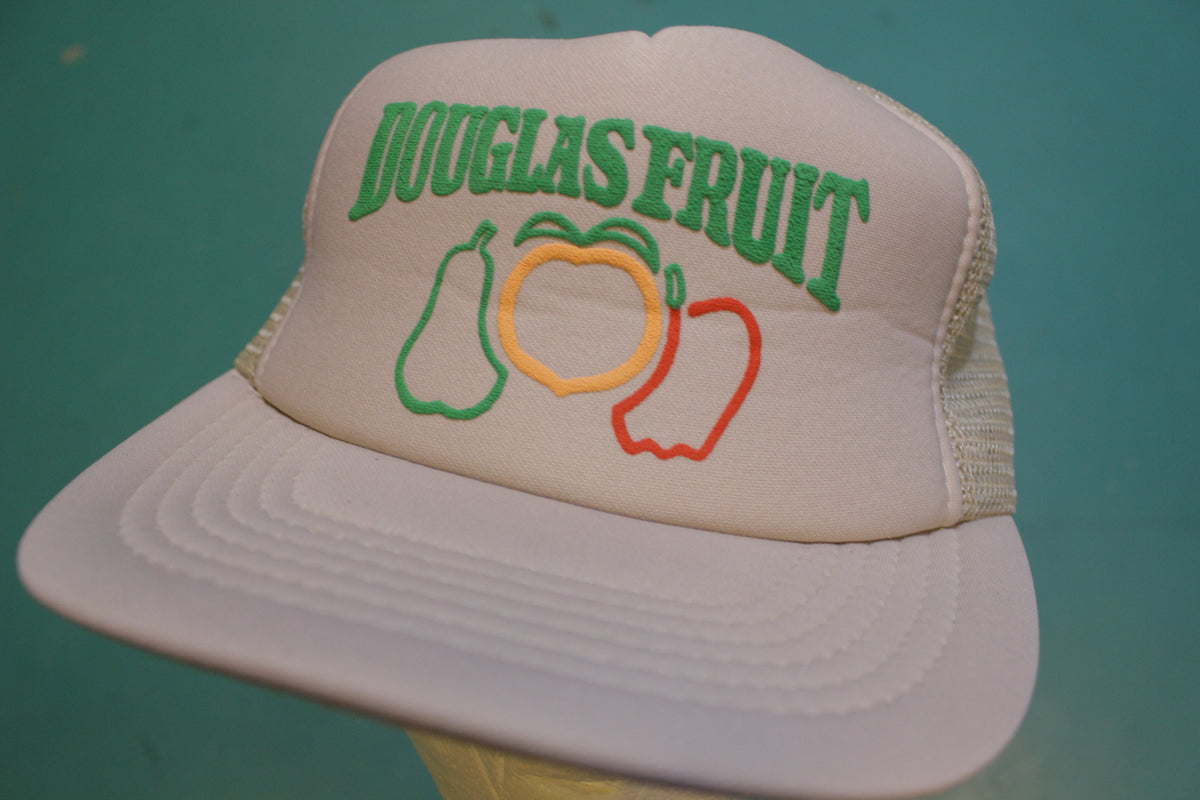 Douglas Fruit 80's Vintage Snapback Trucker Cap Hat