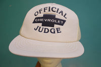Official Chevrolet Judge Chevy Muscle Car Vintage Snapback Trucker Cap Hat