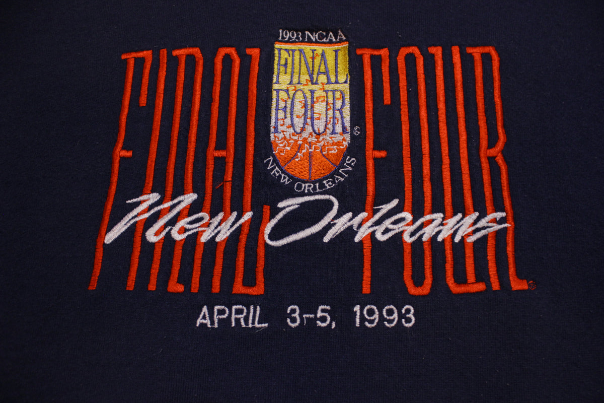 NCAA Final Four New Orleans 993 College Basketball Vintage 90's Crewneck Sweatshirt