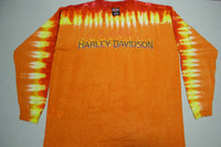 Harley Davidson Flames Long Sleeve USA 2006 Pikes Peak T-Shirt
