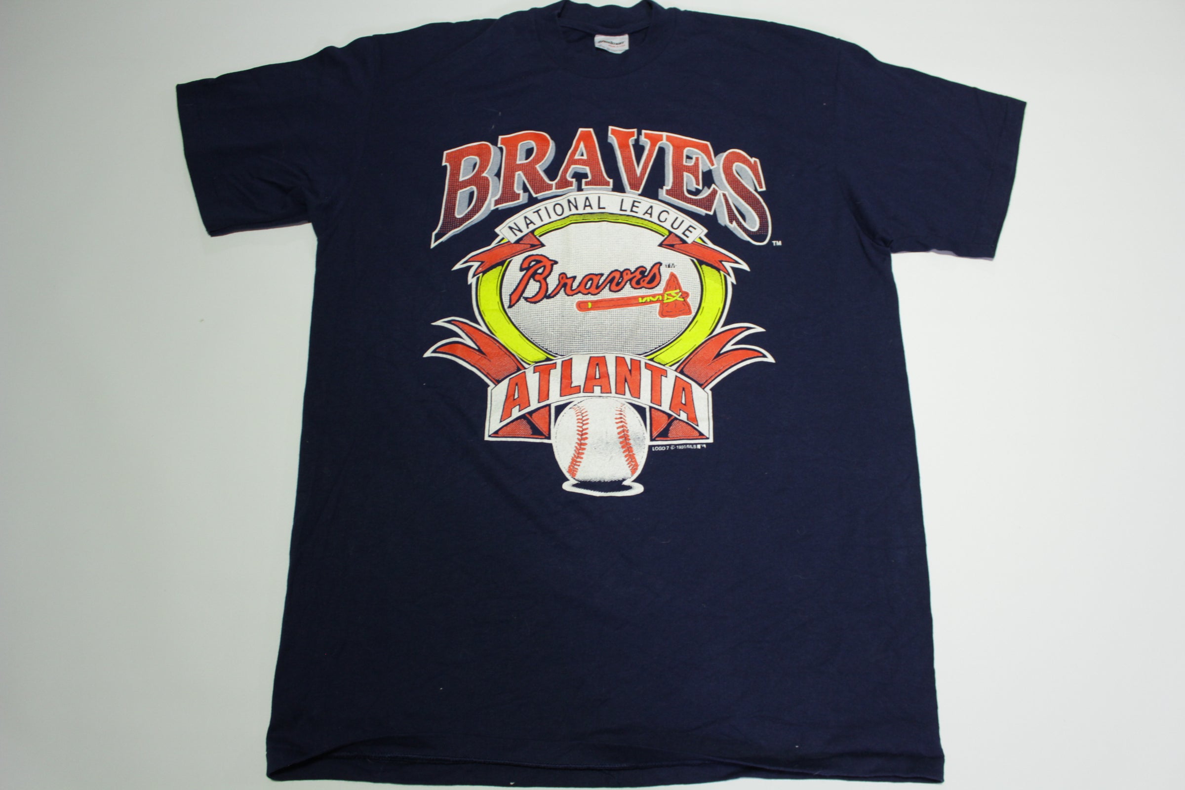 Vintage Atlanta Braves Stitched Baseball Jersey Sz XL 