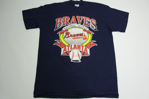90s Mlb Atlanta Braves Baseball Graphic T-shirt As-is