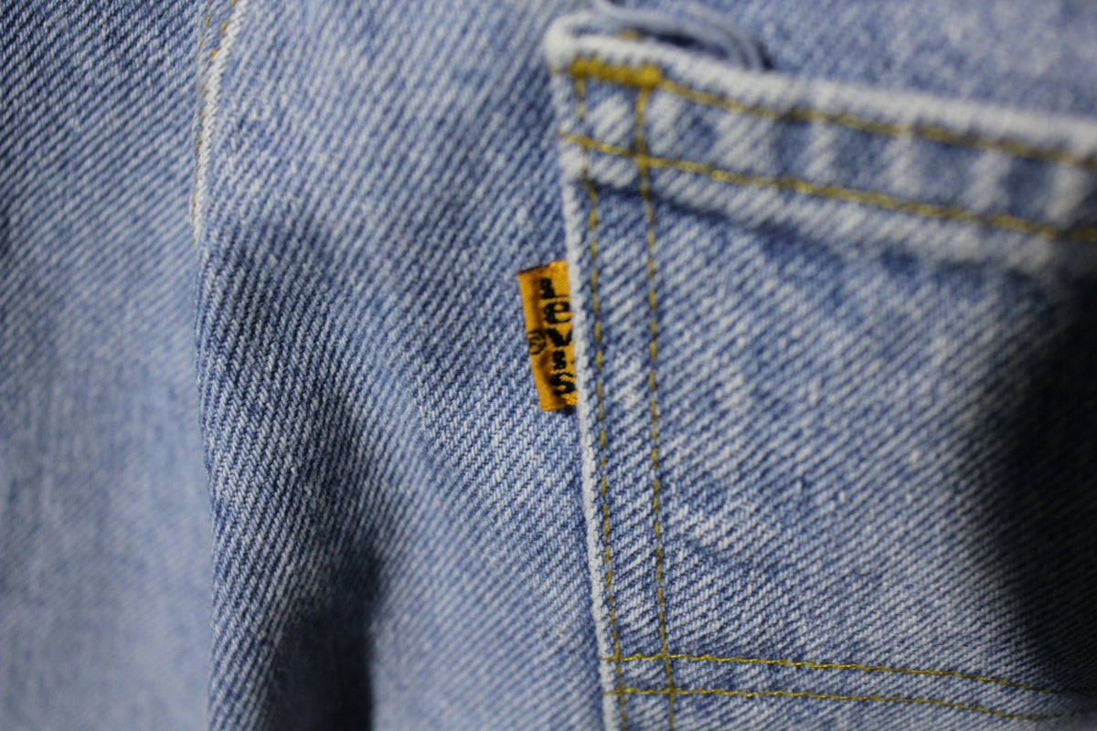 Levis Orange Tab 550 Made in USA Jeans Vintage 1980's Acid Washed