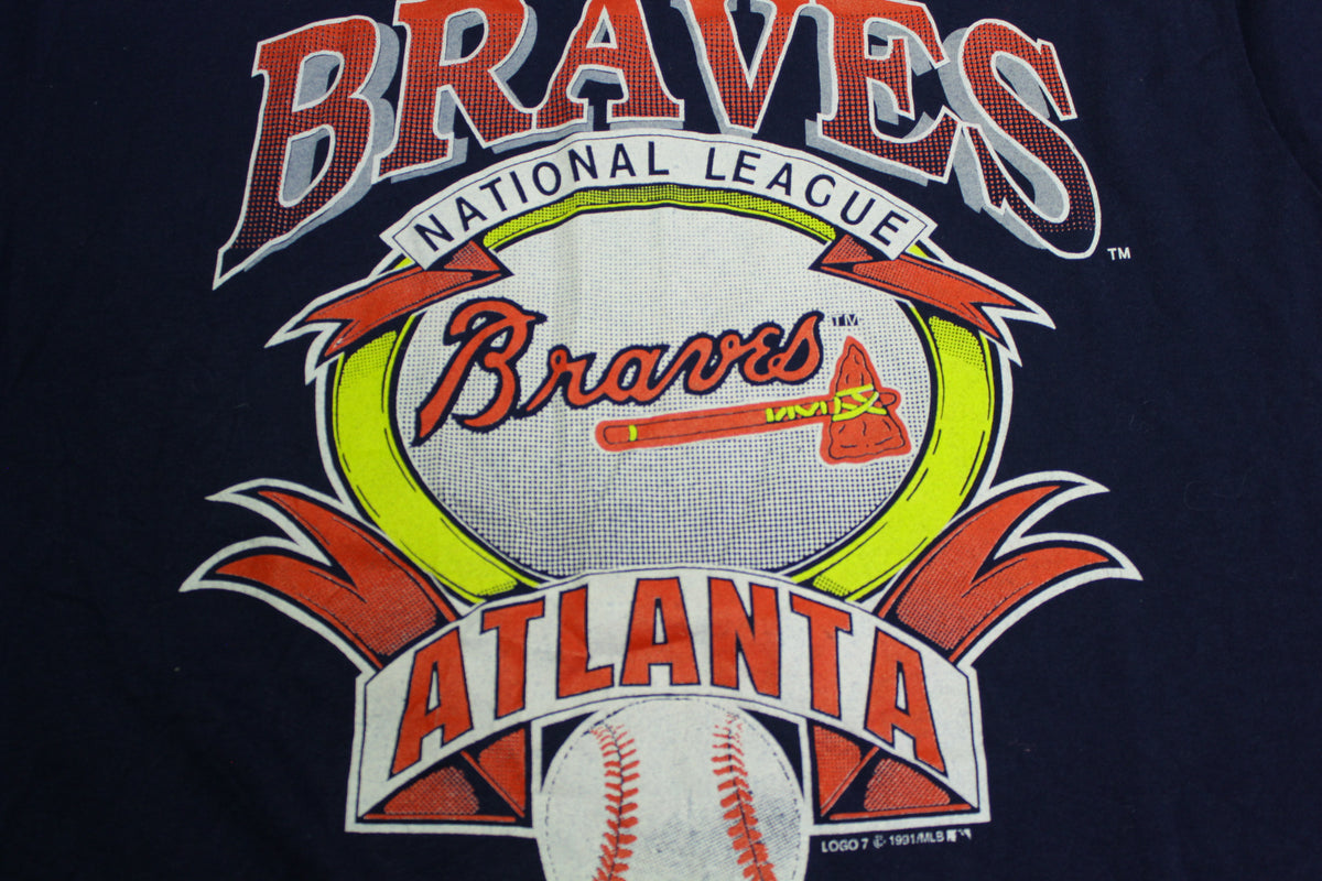 Vintage Atlanta Braves Shirt 90s Atlanta Braves Tshirt 1993 