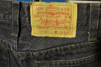 Levis Red Tab Black 701 Made in USA Jeans Vintage 80's Student Fit 501