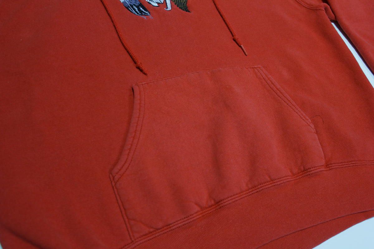 Long Horn Eagle Native Tribal Embroidered Vintage 90's Hoodie Sweatshirt