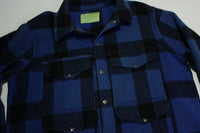 Filson Vintage 50's 60's Cobalt Blue 100% Wool Mackinaw Cruiser 4 Pocket Seattle Jacket