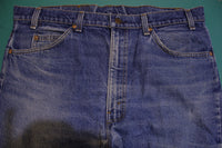 Levis Vintage 80s Orange Tab 517 Faded Denim Jeans Made in USA Men's Size 38x31