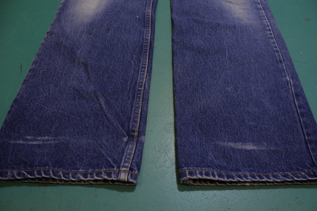 Levis Vintage 80s Orange Tab 517 Faded Denim Jeans Made in USA Men's Size 38x31
