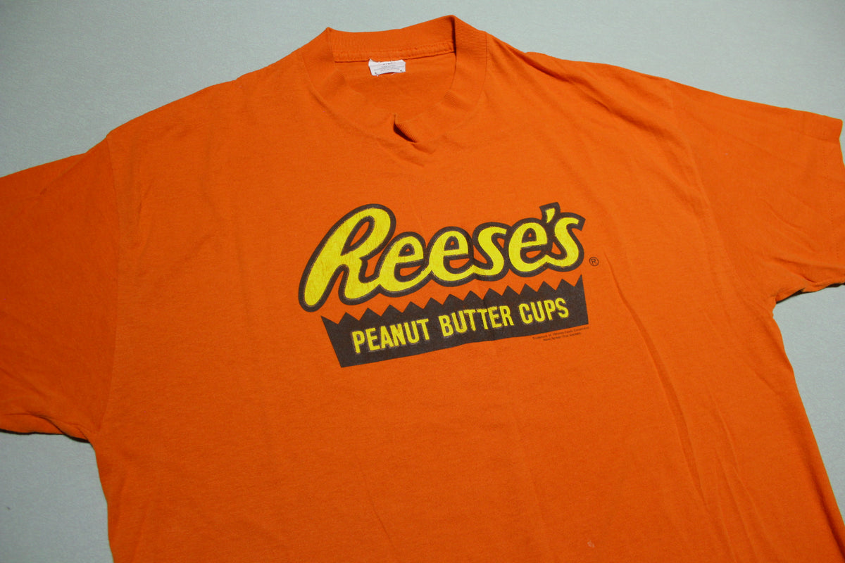 Reese's Peanut Butter Cups Vintage 80's Single Stitch USA Snack Promo T-Shirt