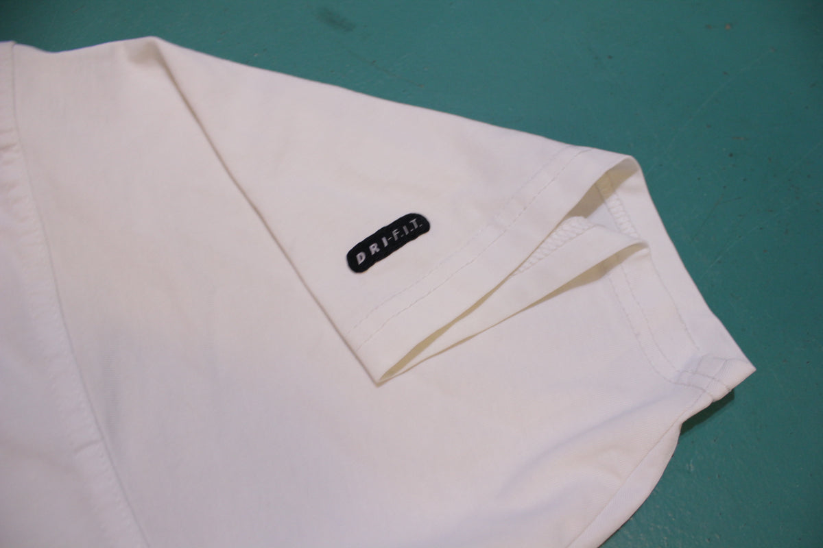 Nike Running Dri-Fit Vintage 90's Distressed White T-Shirt