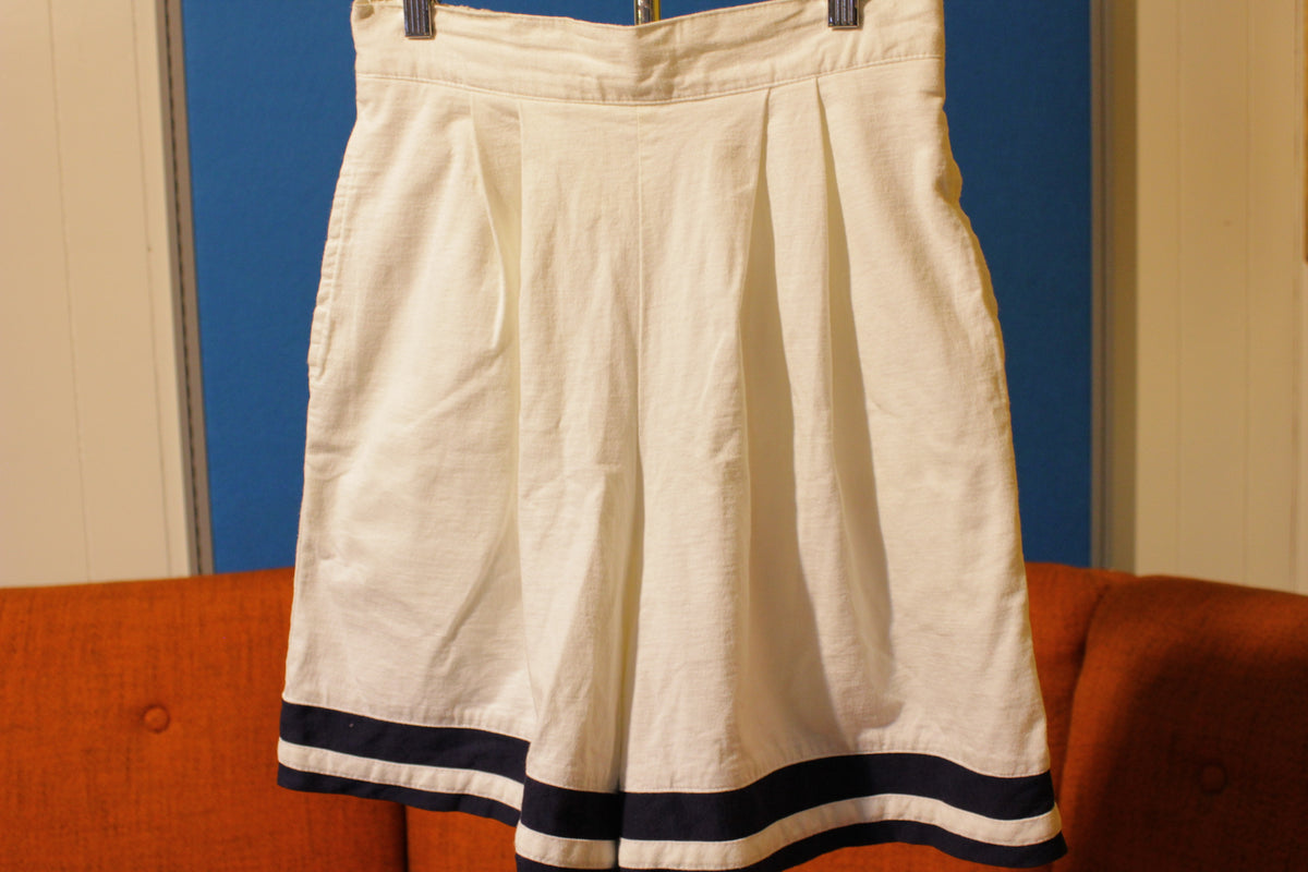 White Confessions Striped 80's Shorts. Summer Made In USA NWOT
