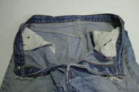 Levis 501 Heavily Distressed Button Fly Vintage 90's Denim Grunge Punk Red Tab Blue Jeans