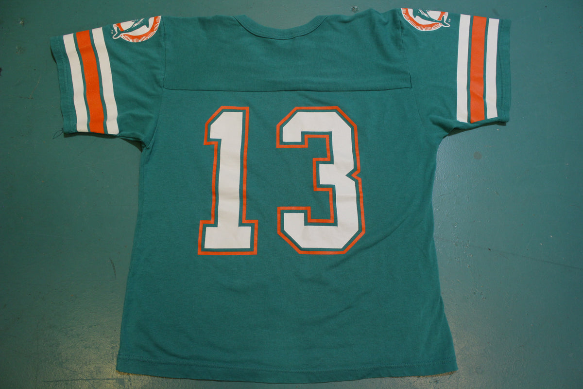 Miami Dolphins #13 Dan Marino Wilson USA Jersey Tee 80's Vintage T-shirt
