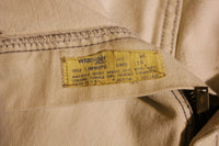 80s Wrangler Jeans White Denim Made in USA 13MWZPG Cowboy Cut