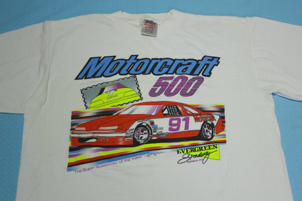 Motorcraft 500 Evergreen Speedway Vintage 90's Bill Elliot Derrike Cope Racing T-Shirt