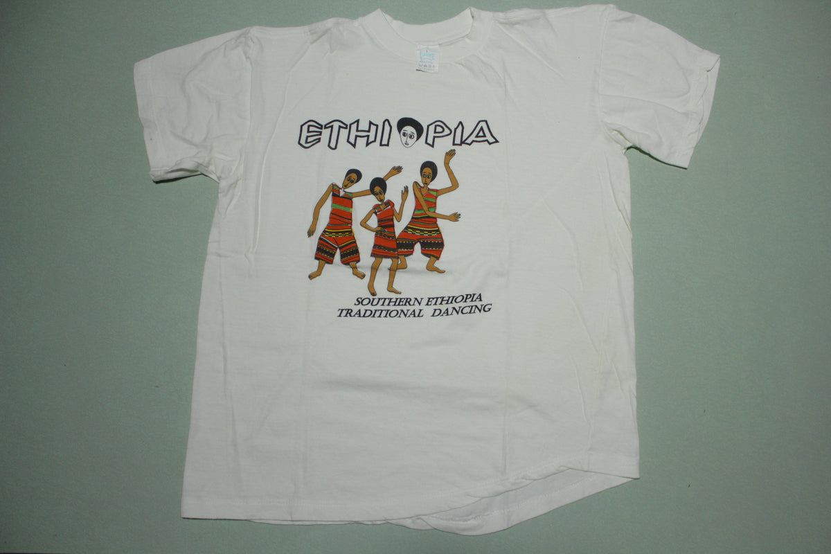 Ethiopia Traditional Dancing Tribe Called Quest Colors T-Shirt