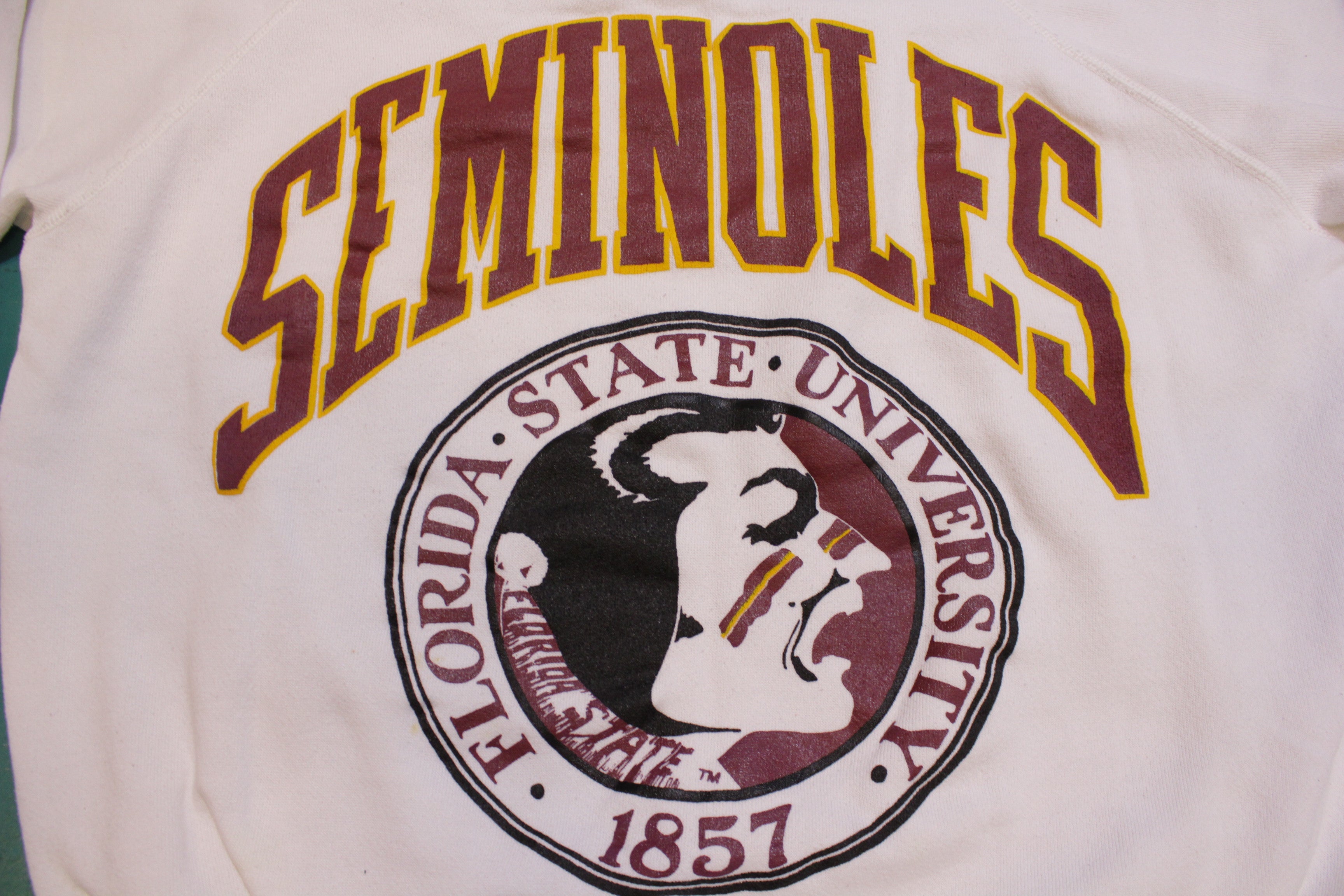 Vintage Florida state university patch popular sweater