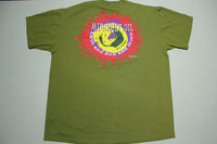 Midnight Oil Large Print Green Earth Moon Sun Vintage 1993 90's Brockum T-Shirt