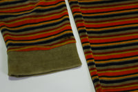 Original Sportsman by Cal-Made Velour Striped Vintage 60's Sweater