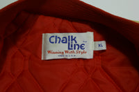 San Francisco 49ers Vintage 80's Satin Chalk Line Made in USA Quilt Lined NFL Jacket