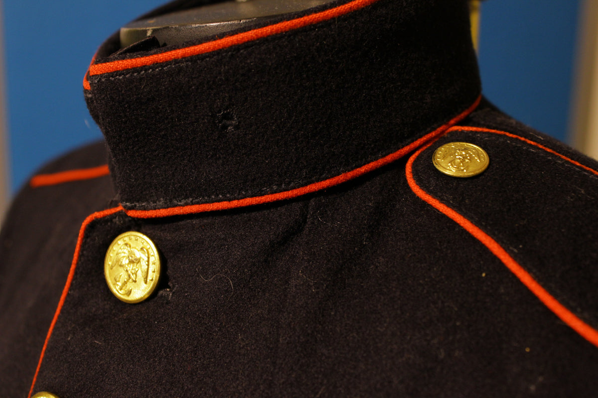 WW2 USMC Marines Corps Blues Dress Uniform Suit Jacket w/ Chevron Stri ...