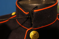 WW2 USMC Marines Corps Blues Dress Uniform Suit Jacket w/ Chevron Stripes Stromatt