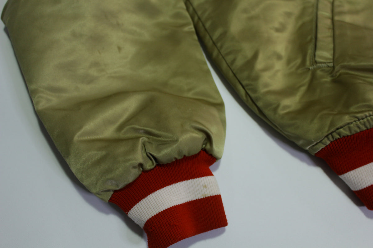 San Francisco 49ers Vintage 80's Satin Starter Made in USA Quilt Lined NFL Jacket