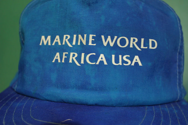 Marine World Africa Vintage 90's Adjustable Back Snapback Hat