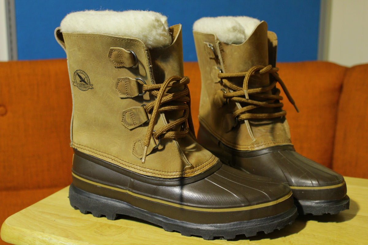 New Eddie Bauer SOREL Kaufman Caribou Vintage Winter Snow Boots Women's Size 10