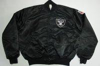 Los Angeles Raiders Vintage 80's Satin Starter Made in USA Quilt Lined NFL Jacket