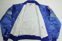 Seattle Seahawks Vintage 80's Satin Starter Made in USA Quilt Lined NFL Jacket