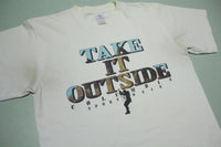 Columbia Sportswear Take It Outside Vintage 90's Made in USA Single Stitch T-Shirt