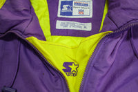Minnesota Vikings Pro Line Vintage Pullover Distressed Parka Starter Hooded Jacket