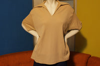 Lane Bryant Vintage 70's Polo Shirt.  XL 100% Nylon.