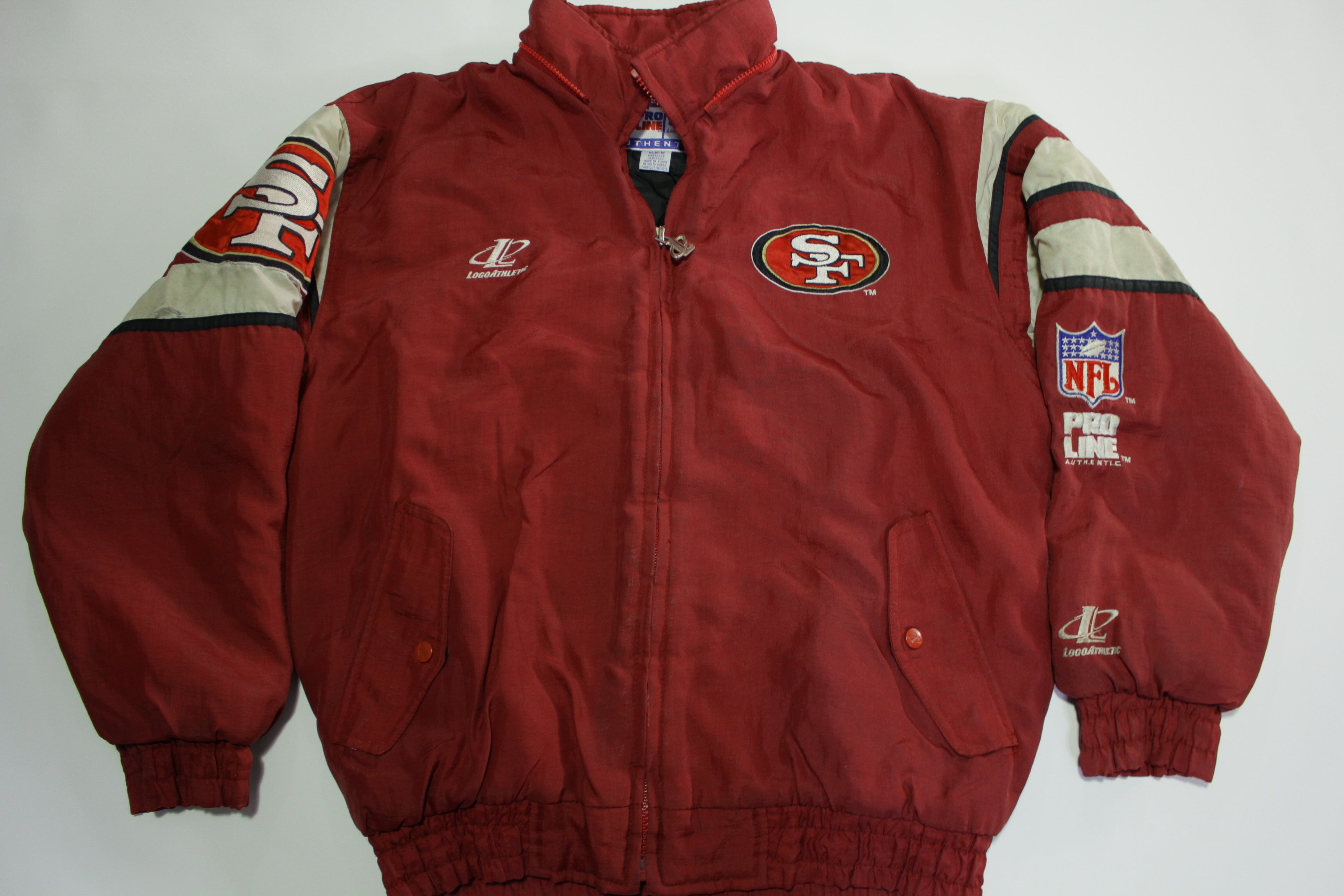 San Francisco 49ERS NFL Jacket Size L Authentic Pro Line 