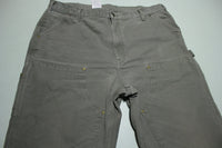 Carhartt Vintage Distressed B136 Double Knee Front Work Construction Utility Pants MOS