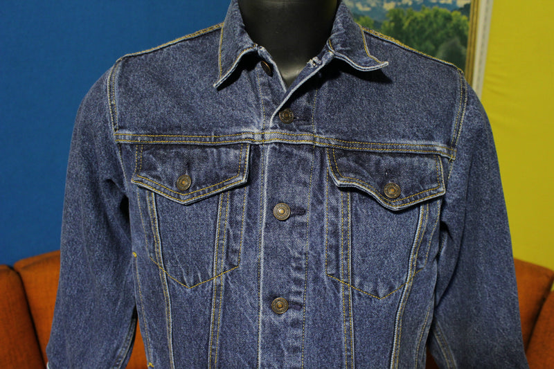Levis Levi Strauss Signature SF Trucker Jean Jacket Rivets 4 Pocket Ne ...