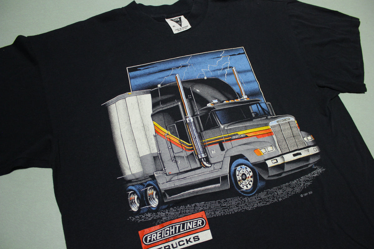 Freightliner Trucks Vintage SSI Teamsters Trucker Single Stitch Made in USA T-Shirt