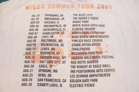 Wilco Summer Tour 2008 Double Sided Cities List Vintage Concert Ringer T-shirt