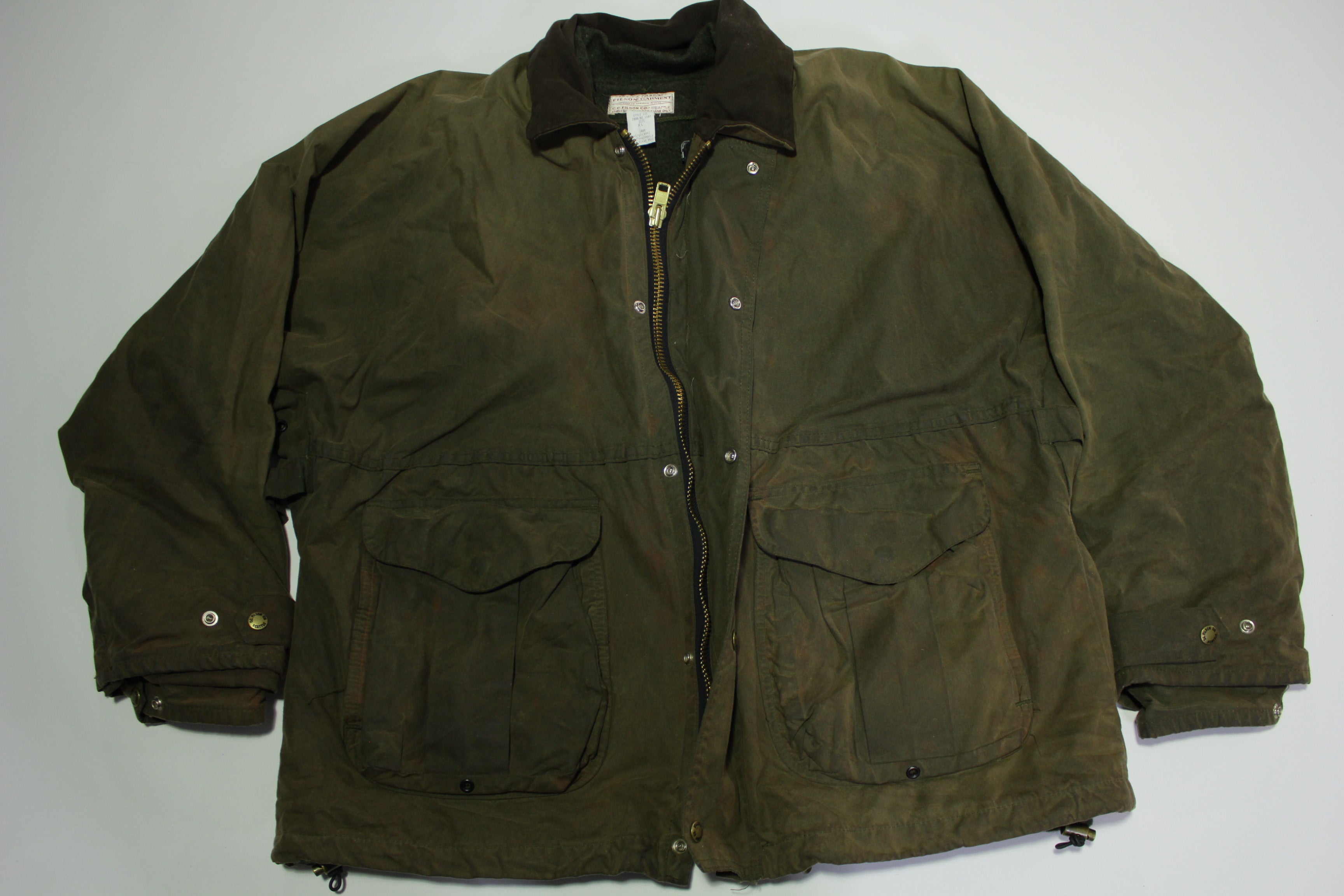 Filson Upland Fowl 1440N Tin Cloth Waxed Hunting Field Jacket w